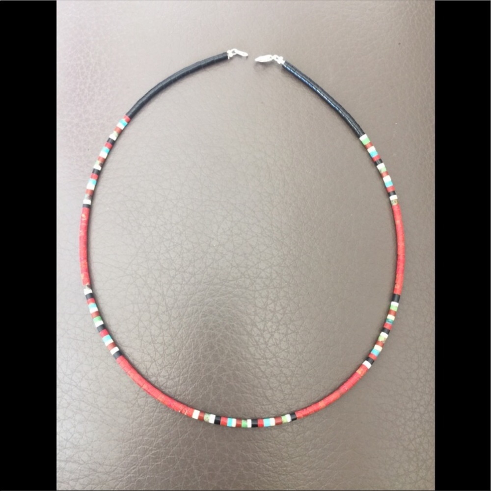 North American Santa Domingo Coral Necklace